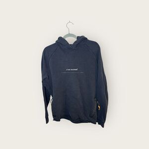 C’est Normal Big Logo Oversized Hoodie Black Size Medium